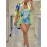 Plus Size Casual Coat, Women's Plus Tie Dye Long Sleeve Lapel Collar Open Front Coat