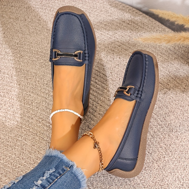 casual flat shoes women s solid color soft sole slip anti details 2